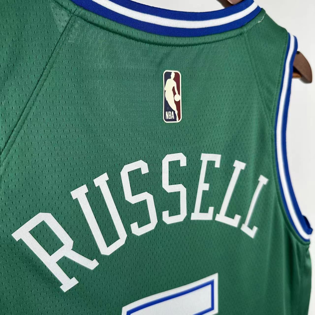 NBA 26 Season Dallas Mavericks Retro green 5-RUSSELL