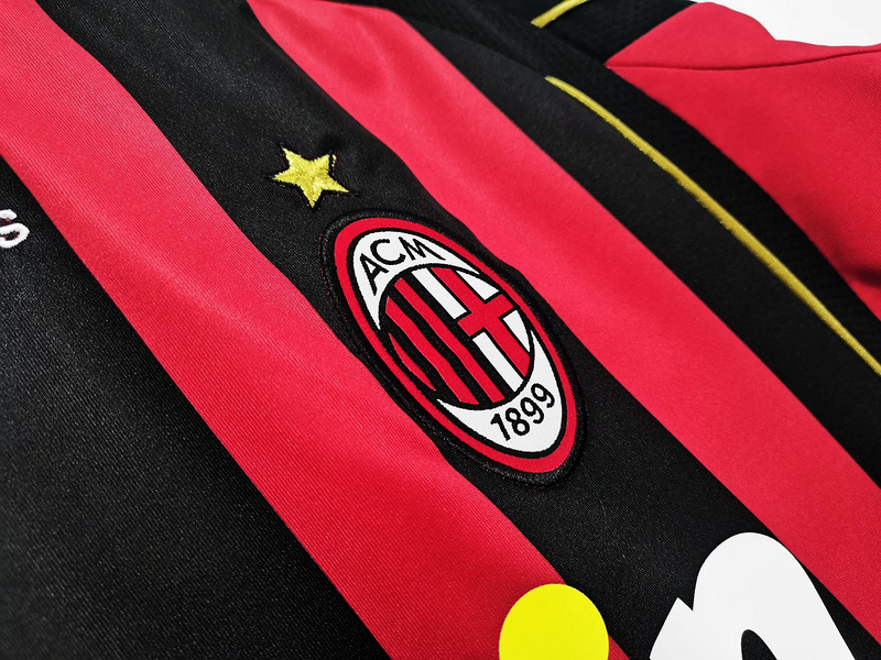 06/07 AC Milan Home long sleeve retro Fan version