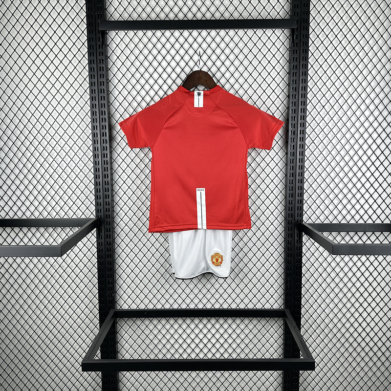 0708 Manchester United home retro Kids kit