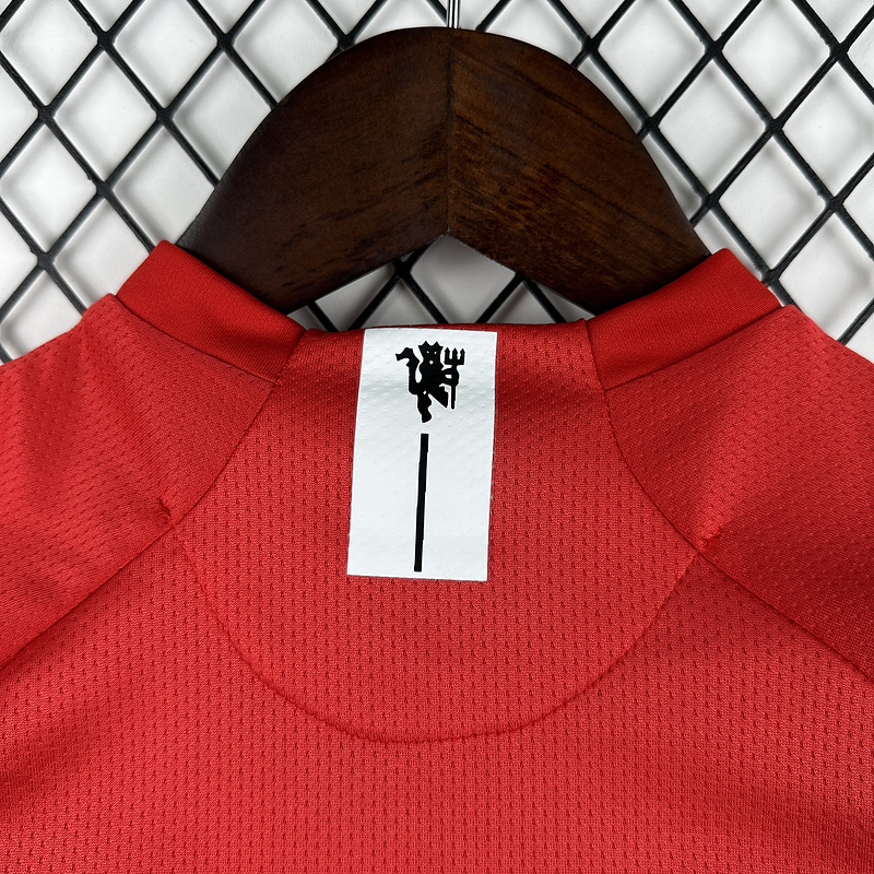 0708 Manchester United home retro Kids kit