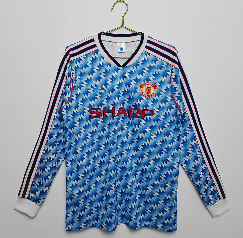 90/92 Manchester United away long sleeve retro Fan version