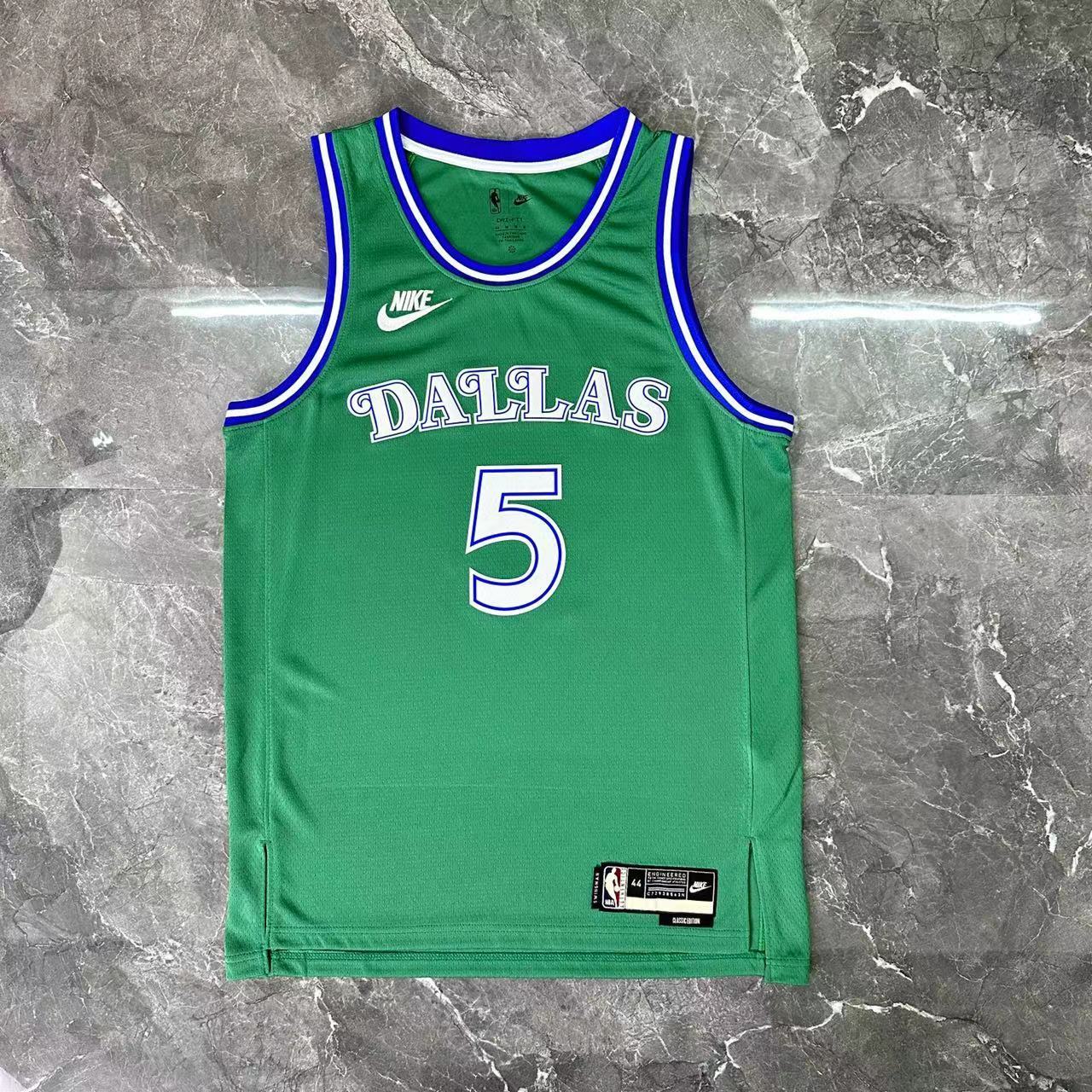 NBA 26 Season Dallas Mavericks Retro green 5-RUSSELL