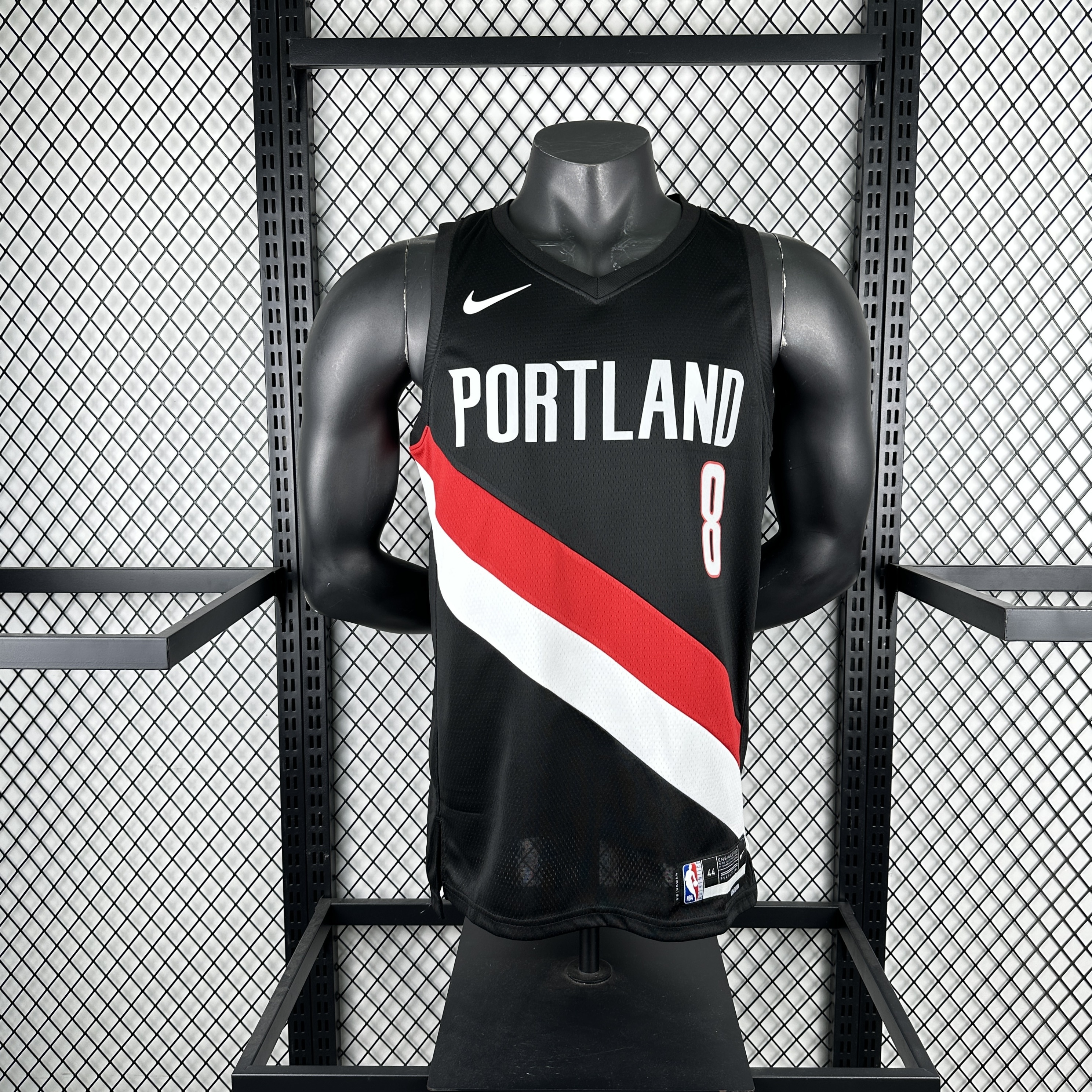 NBA 26 Season Portland Trail Blazers Away black 8-AVDIJA