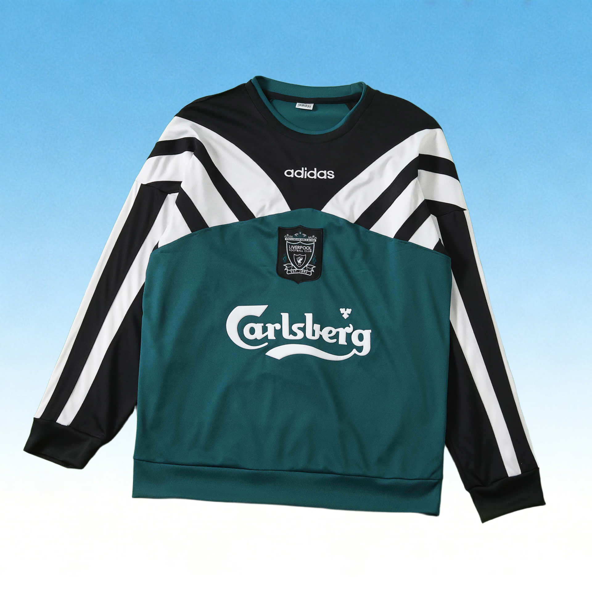 9697 Liverpool Away Long sleeved retro Fan version