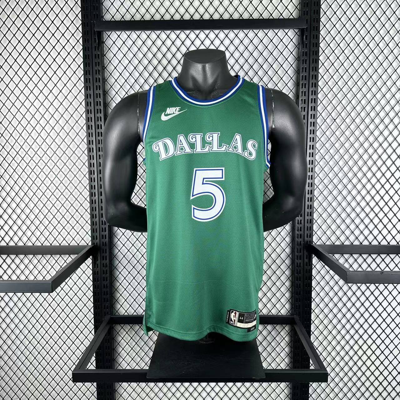 NBA 26 Season Dallas Mavericks Retro green 5-RUSSELL