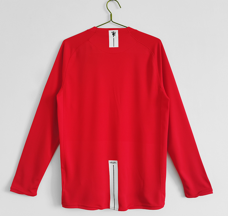 07/08 Manchester United home long sleeve retro Fan version