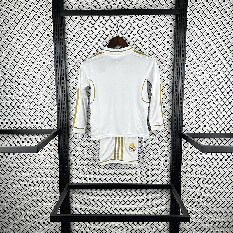 1112 Real Madrid home retro Kids kit Long sleeve