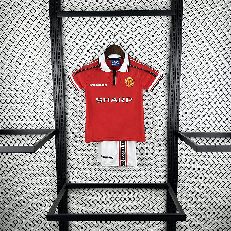 1998 Manchester United home retro Kids kit