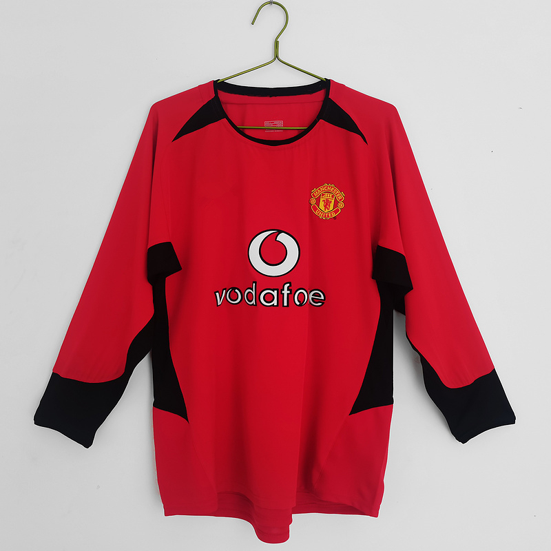 02/04 Manchester United home long sleeve retro Fan version