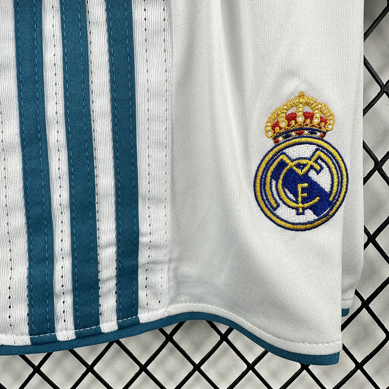 1718 Real Madrid home retro Kids kit Long sleeve