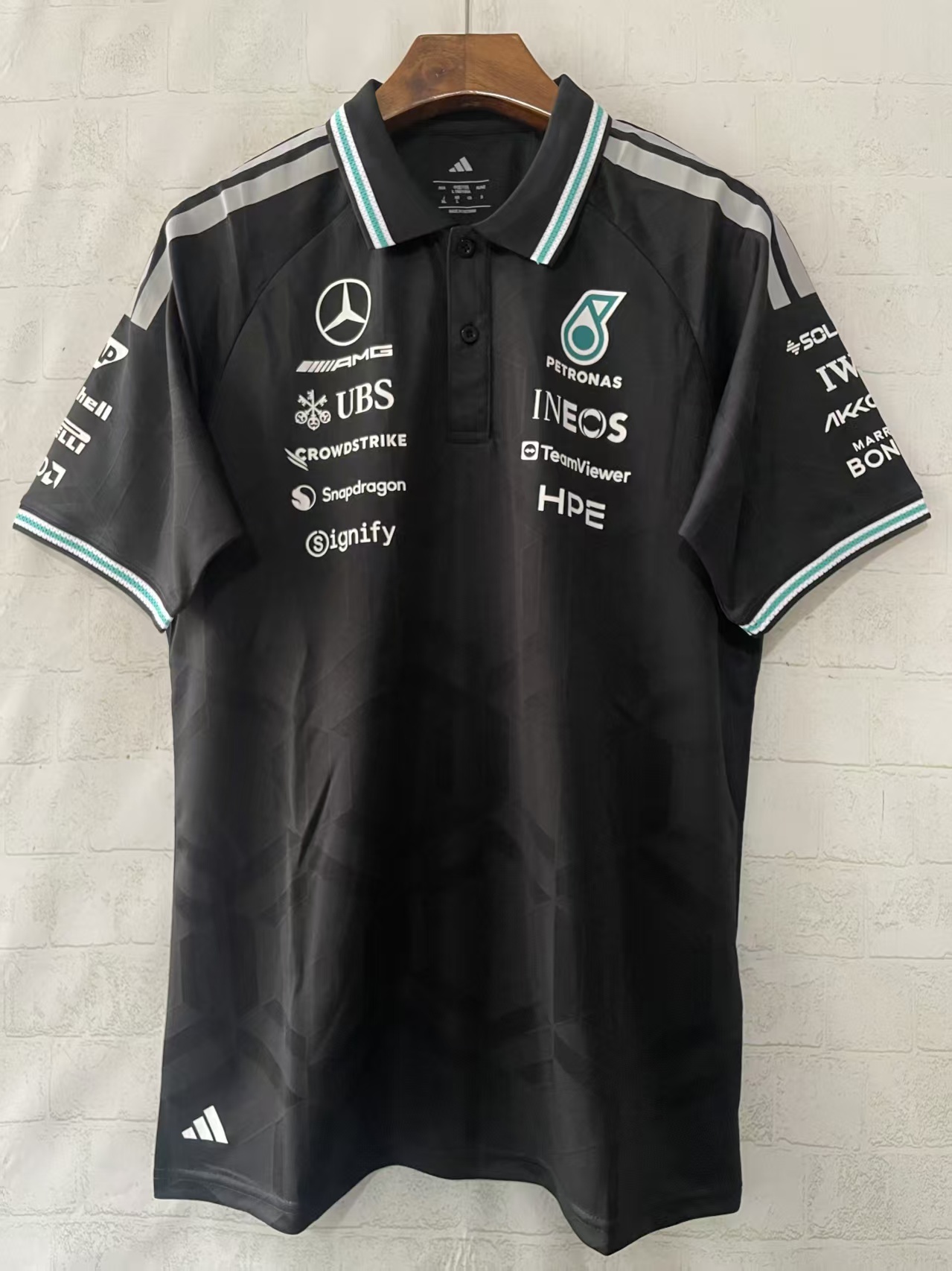 2026 F1 Mercedes-Benz Polo-Collar（black） Racing Shirt