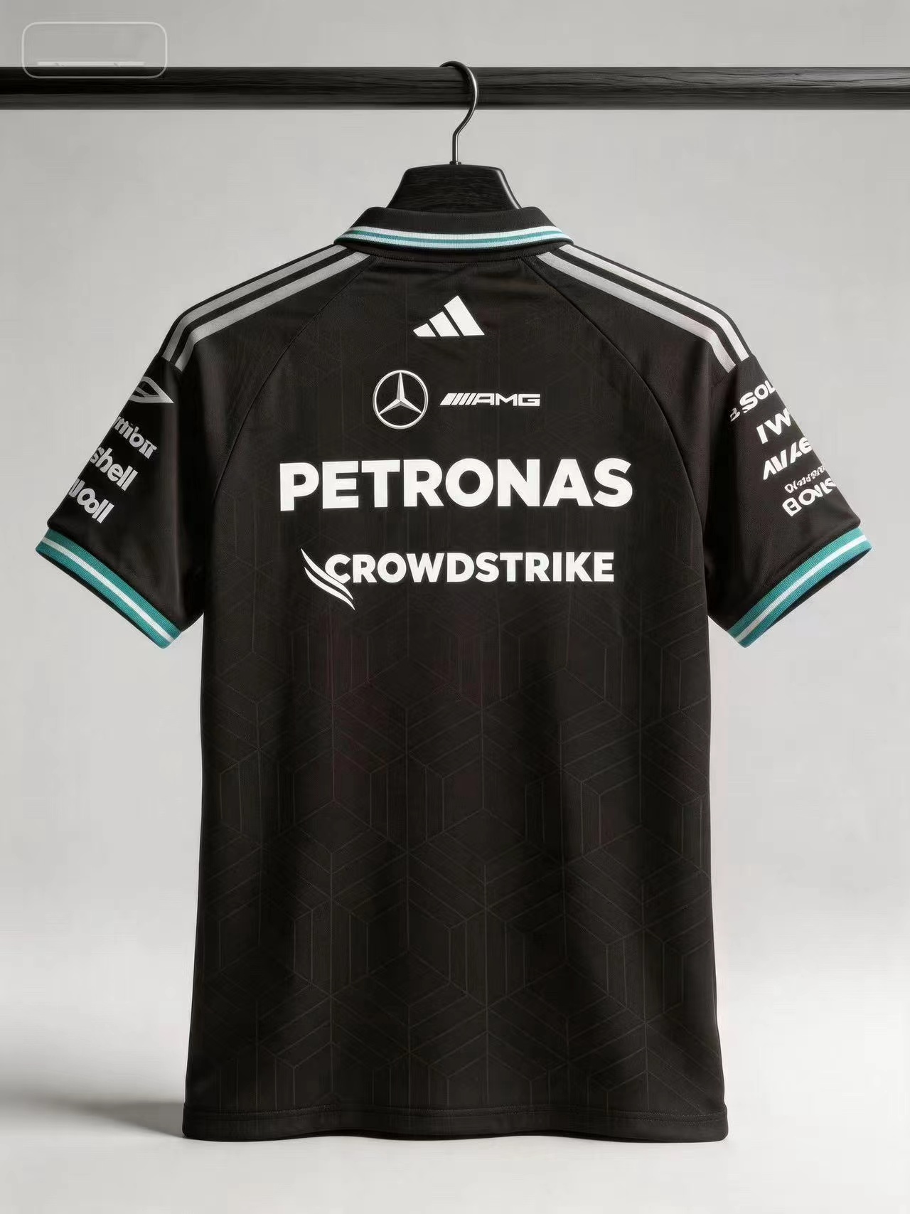 2026 F1 Mercedes-Benz Polo-Collar（black） Racing Shirt