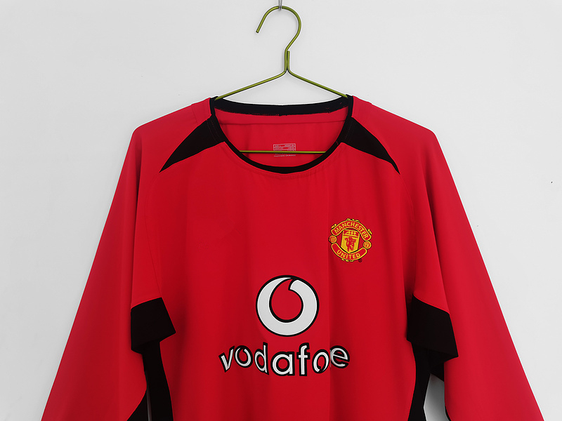 02/04 Manchester United home long sleeve retro Fan version