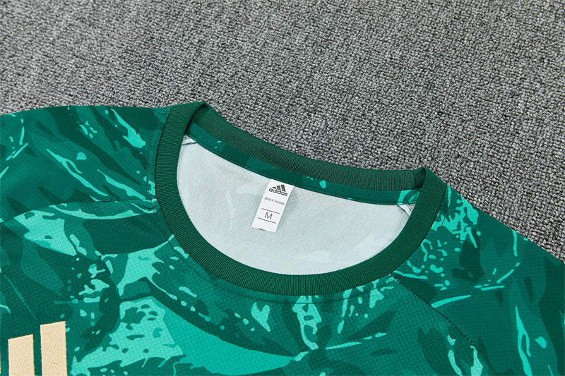 2627 Real Madrid (green) Training clothes suit Short sleeve Fan version