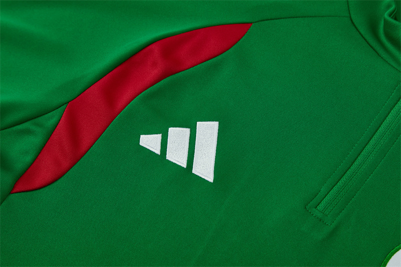 2026 Algeria (green) Half zip training suit set