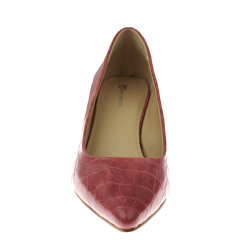 Hot Sell chunky Block Heel Ladies Shoes Pointed Women's Shoes with Covered Heel