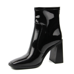 2020 New Ladies Back zip High heel Boots in Soft Patent PU 1 buyer