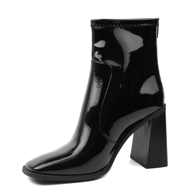 2020 New Ladies Back zip High heel Boots in Soft Patent PU 1 buyer