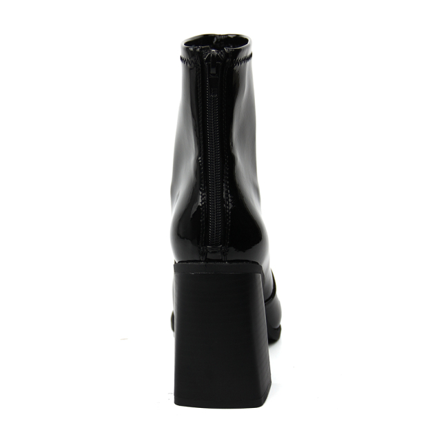 2020 New Ladies Back zip High heel Boots in Soft Patent PU 1 buyer