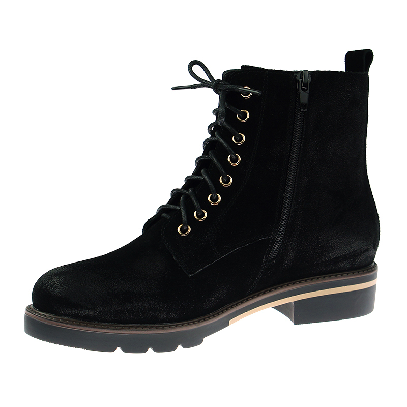 2020 New arrival leather Ladies lace-up Boots in cow suede