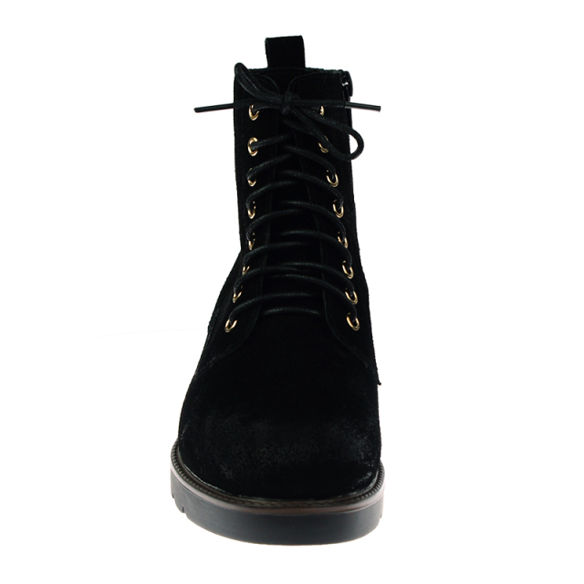 2020 New arrival leather Ladies lace-up Boots in cow suede
