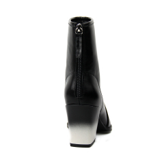 New arrival back zipper Women Boots with gradual painting heel