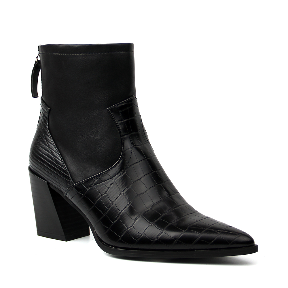 New design women heel winter shoes warm upper Boots with soft stretch PU