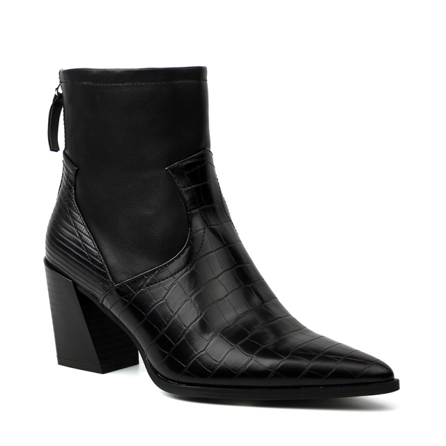 New design women heel winter shoes warm upper Boots with soft stretch PU