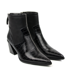 New design women heel winter shoes warm upper Boots with soft stretch PU