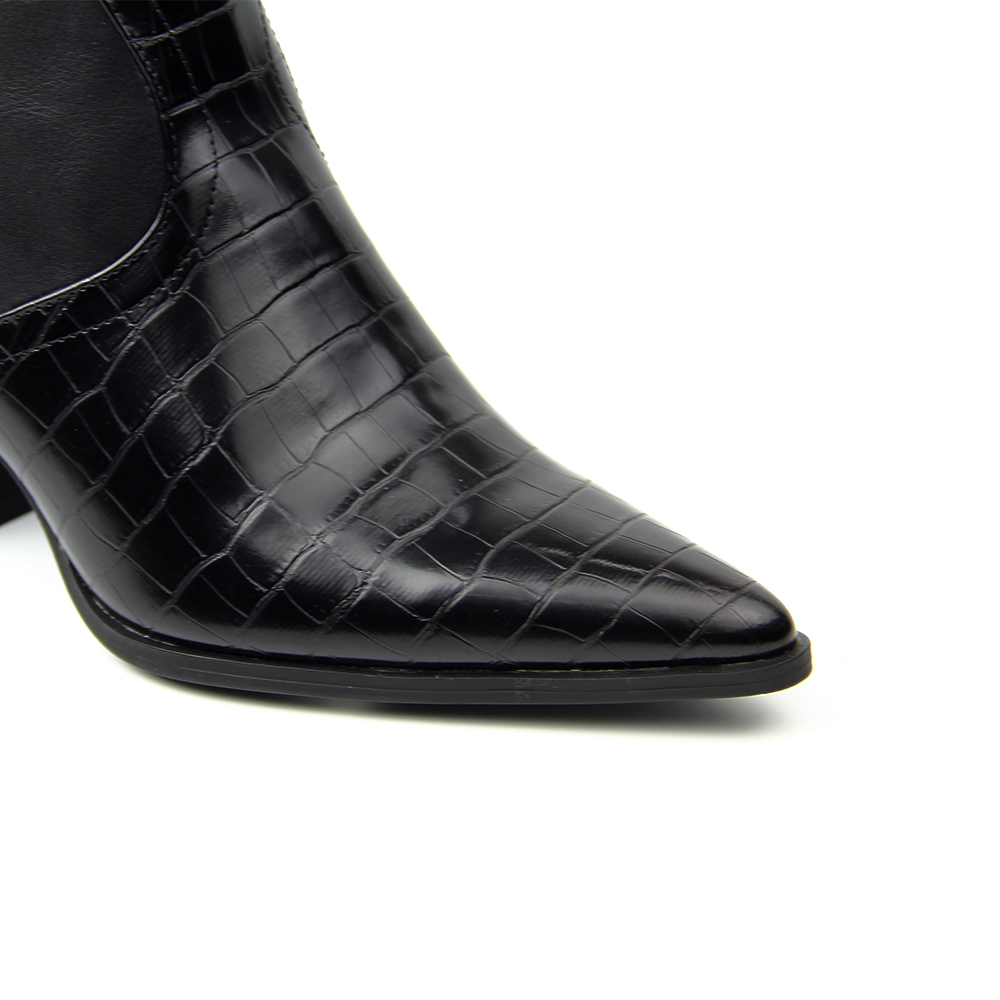 New design women heel winter shoes warm upper Boots with soft stretch PU
