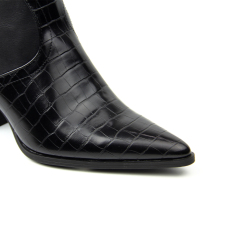 New design women heel winter shoes warm upper Boots with soft stretch PU