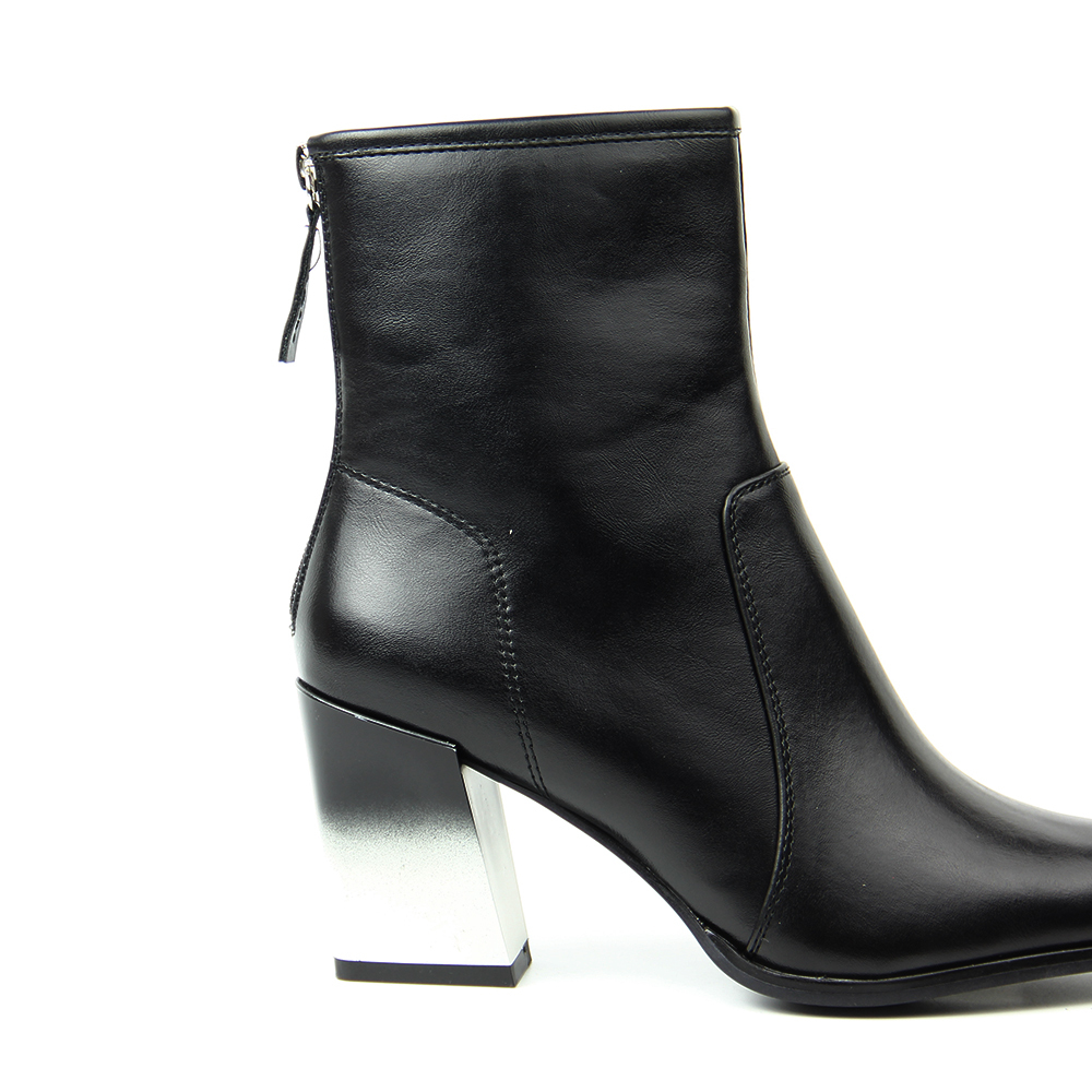 New arrival back zipper Women Boots with gradual painting heel