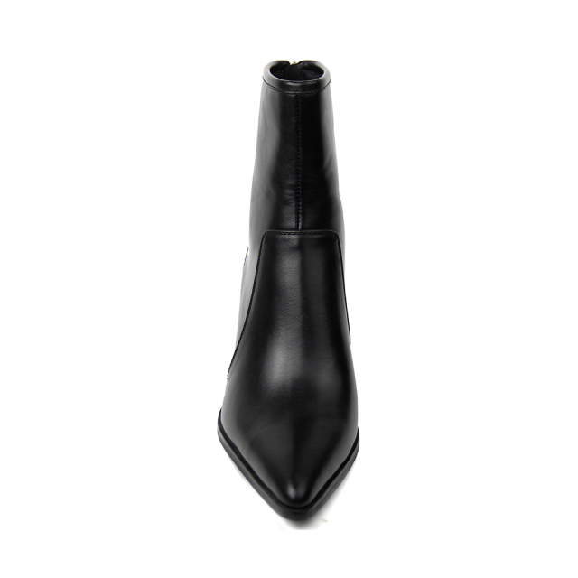 New arrival back zipper Women Boots with gradual painting heel