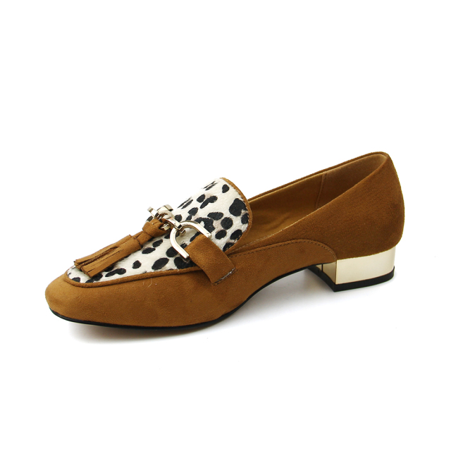 Design Stylish Casual ladies Snake Flat Pumps shoes for women with metal heel