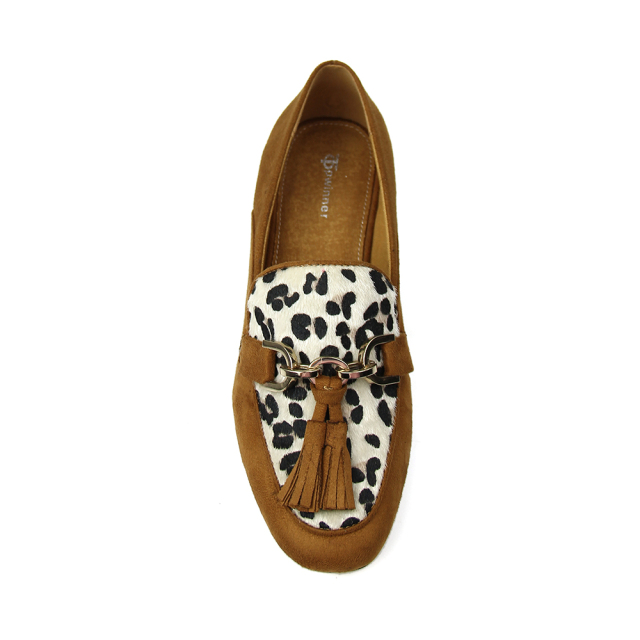 Design Stylish Casual ladies Snake Flat Pumps shoes for women with metal heel
