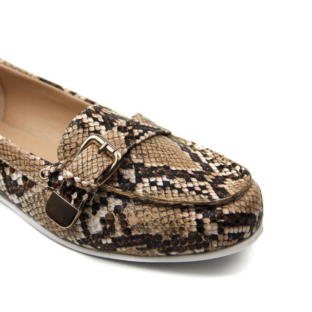 Designer Cheaper Casual Snake ladies Flat Pumps shoes for women