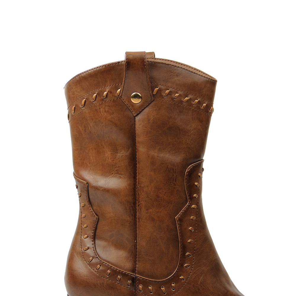 Wholesale Fashion Long Low Heel Walk Ladies Women Shoes Winter Warm Boots