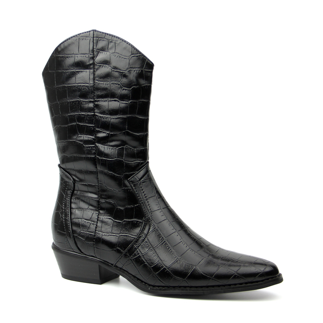 hot sale winter flat black shoes boots for women and ladies