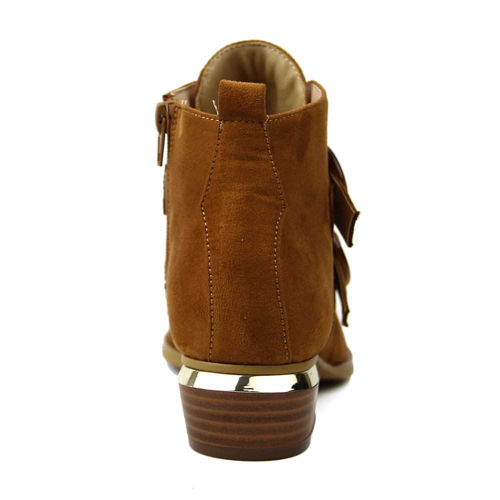 stylish luxury fall winter microfiber ankle biker short boots shoes for women