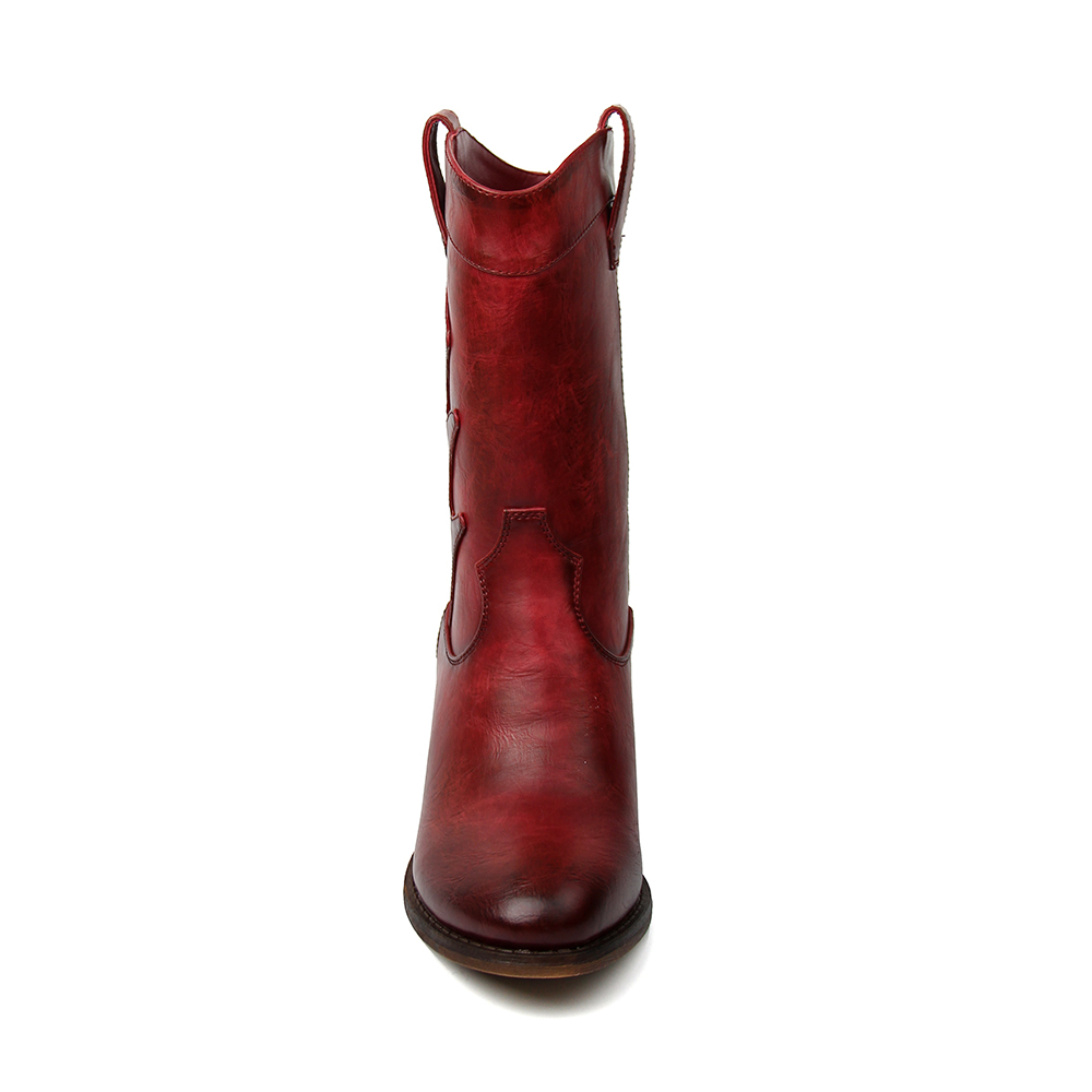 wholesale Rain Ladies Winter Sexy Shoes Women cow boy Boots with Wedge Heels