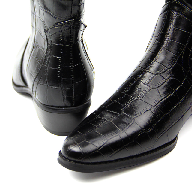 hot sale winter flat black shoes boots for women and ladies