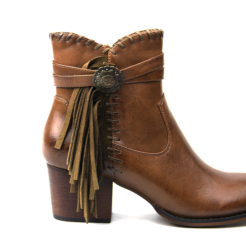 Fashion Popular Low Heels Shoes Ladies Ankle Snow Warm Women Boots