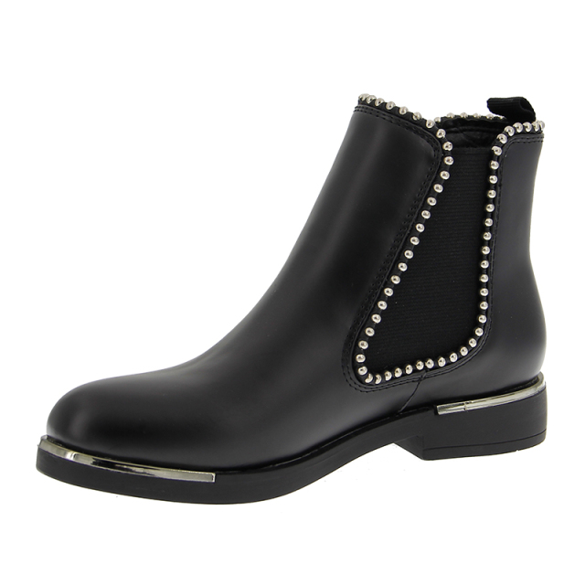 Customized Fashion Army Biker Winter Boots for Girls with Snake Pattern PU
