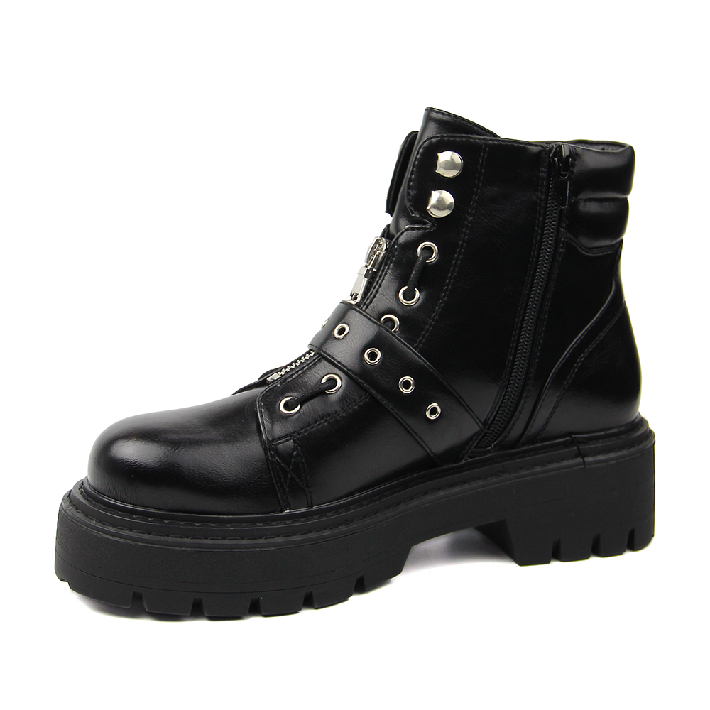 custom high quality designer chunky half boots for women and ladies
