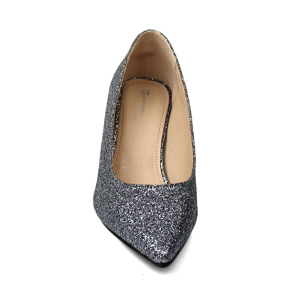 2020 hot sale wholesale summer clear glitter color women pumps for ladies