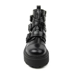 ladies box pu mountaineering platform biker boots for women