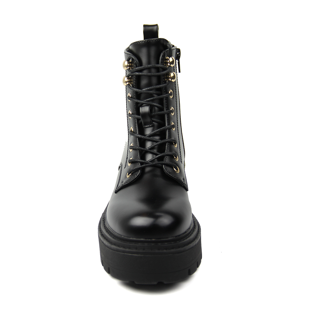 Hot Sell ladies Military Boots Wedges Platform women boots with 8 eyelets
