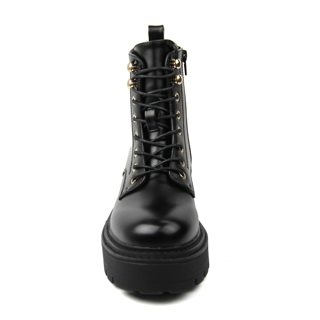 Hot Sell ladies Military Boots Wedges Platform women boots with 8 eyelets