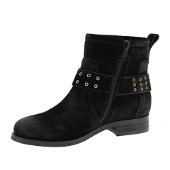 kids black casual genuine leather fall winter snow western boots for girls children