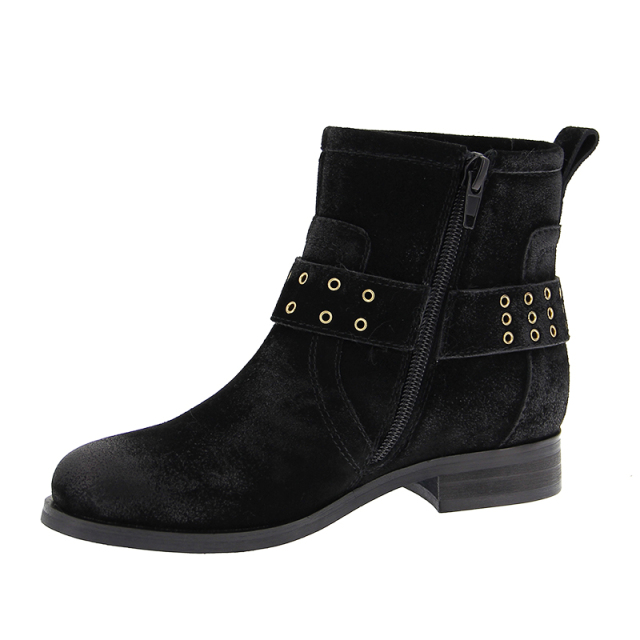 kids black casual genuine leather fall winter snow western boots for girls children